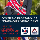 Confira o Programa da I Etapa Copa Minas